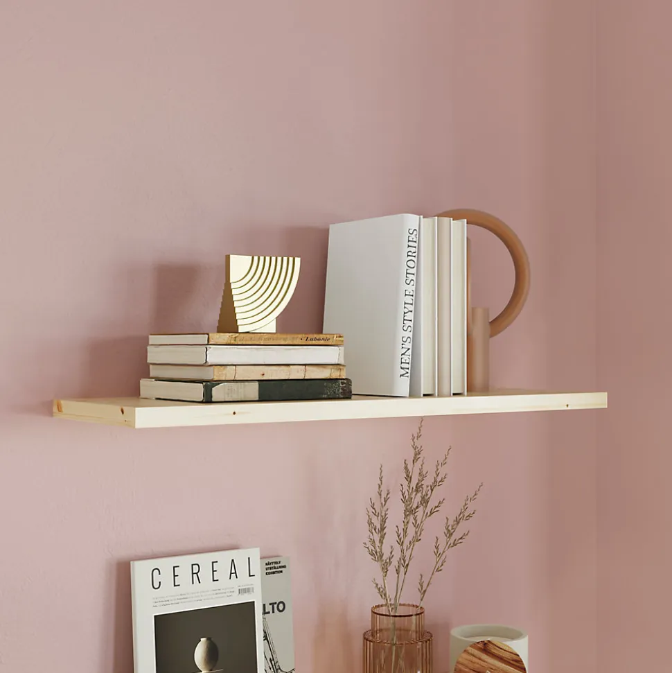 Tablette murale en pin GoodHome Rigga L. 60 cm