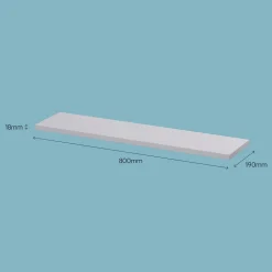 Tablette murale Form Rigga argent 80 cm