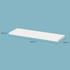 Tablette murale Form Rigga blanc 60 cm