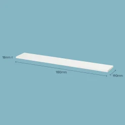 Tablette murale Form Rigga blanc 118 cm