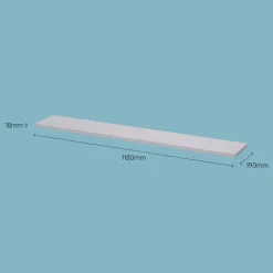 Tablette murale Form Rigga argent 118 cm