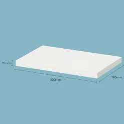 Tablette murale Form Rigga blanc 30 cm