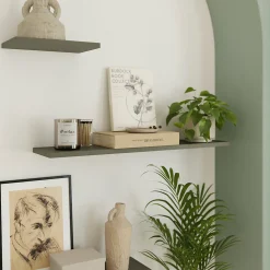 Tablette murale GoodHome Rigga vert L 80 cm