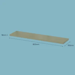 Tablette murale GoodHome Rigga vert L 80 cm