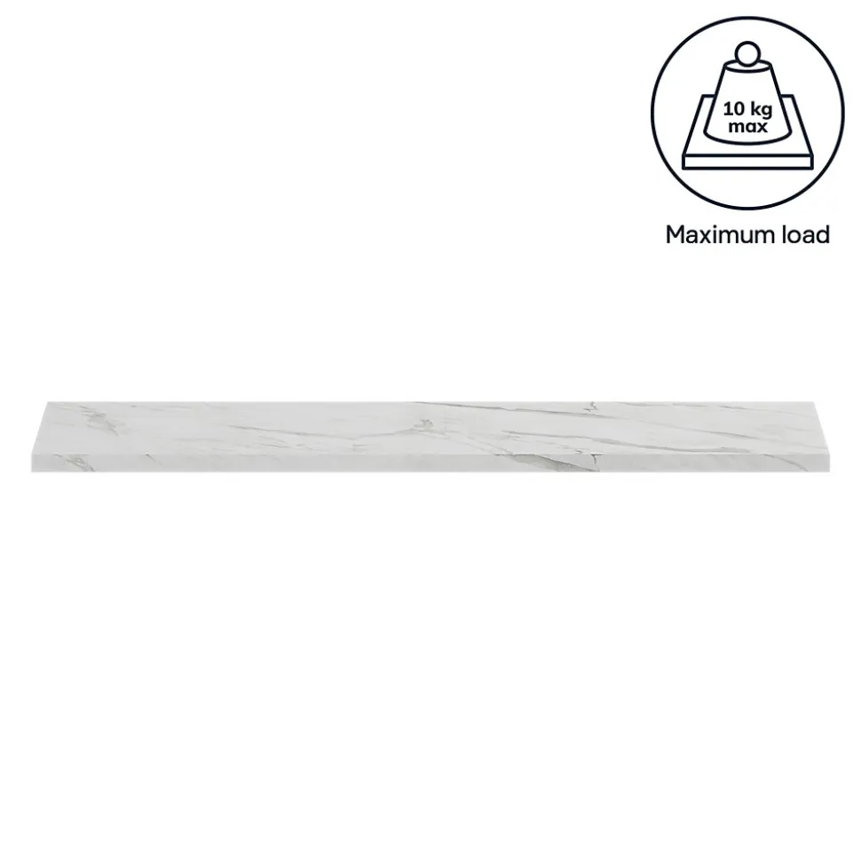 Tablette murale GoodHome Rigga effet marbre L. 80 cm
