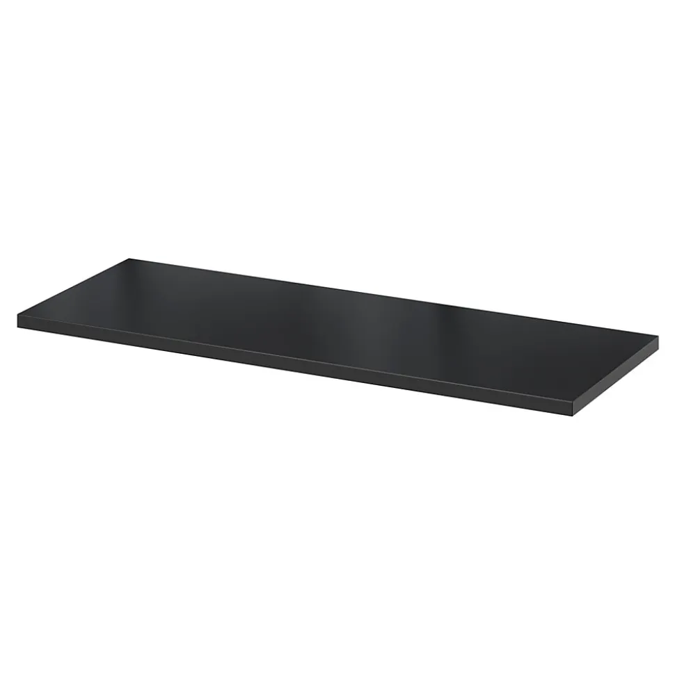 Tablette murale GoodHome Rigga noir L. 80 cm