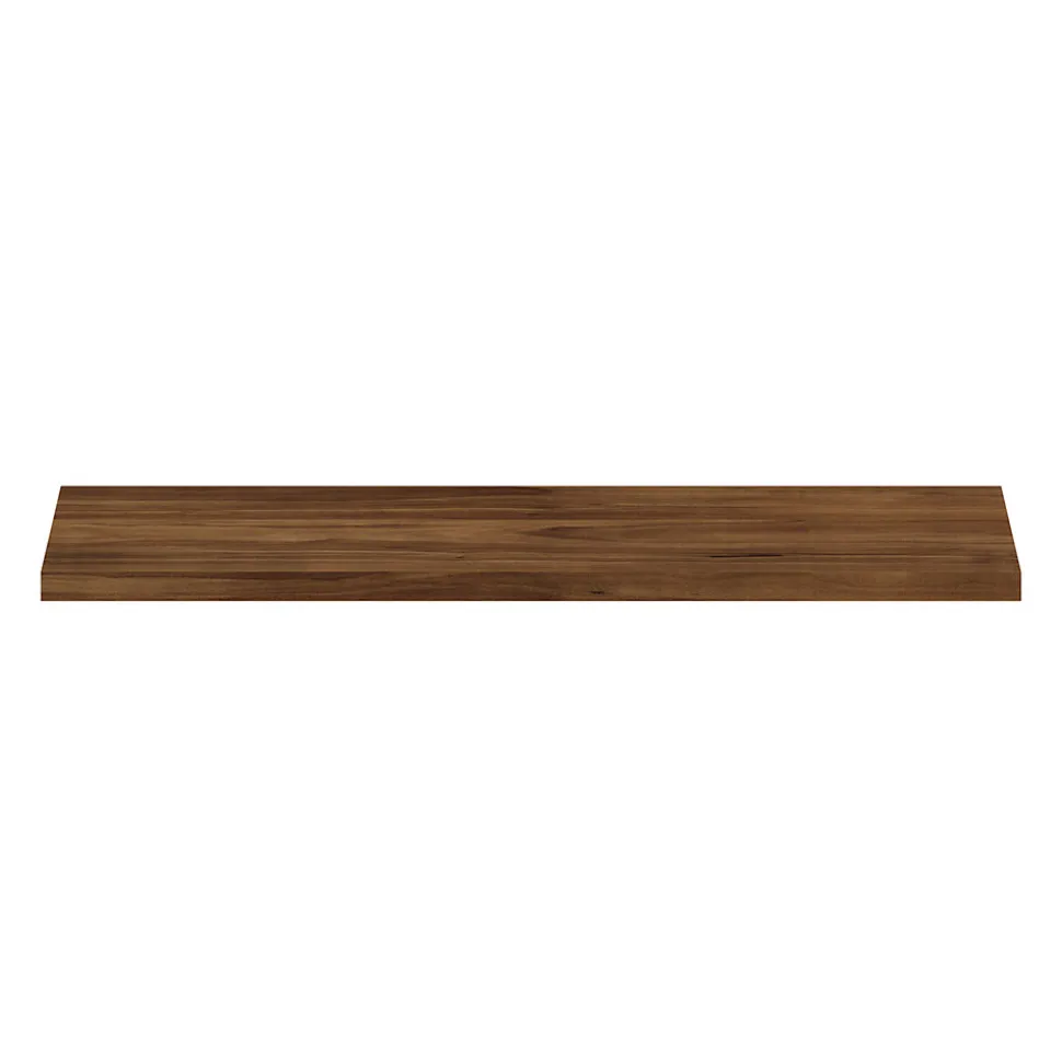 Tablette murale GoodHome Rigga effet noyer L. 60 cm