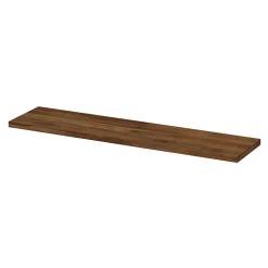 Tablette murale GoodHome Rigga effet noyer L 80 cm