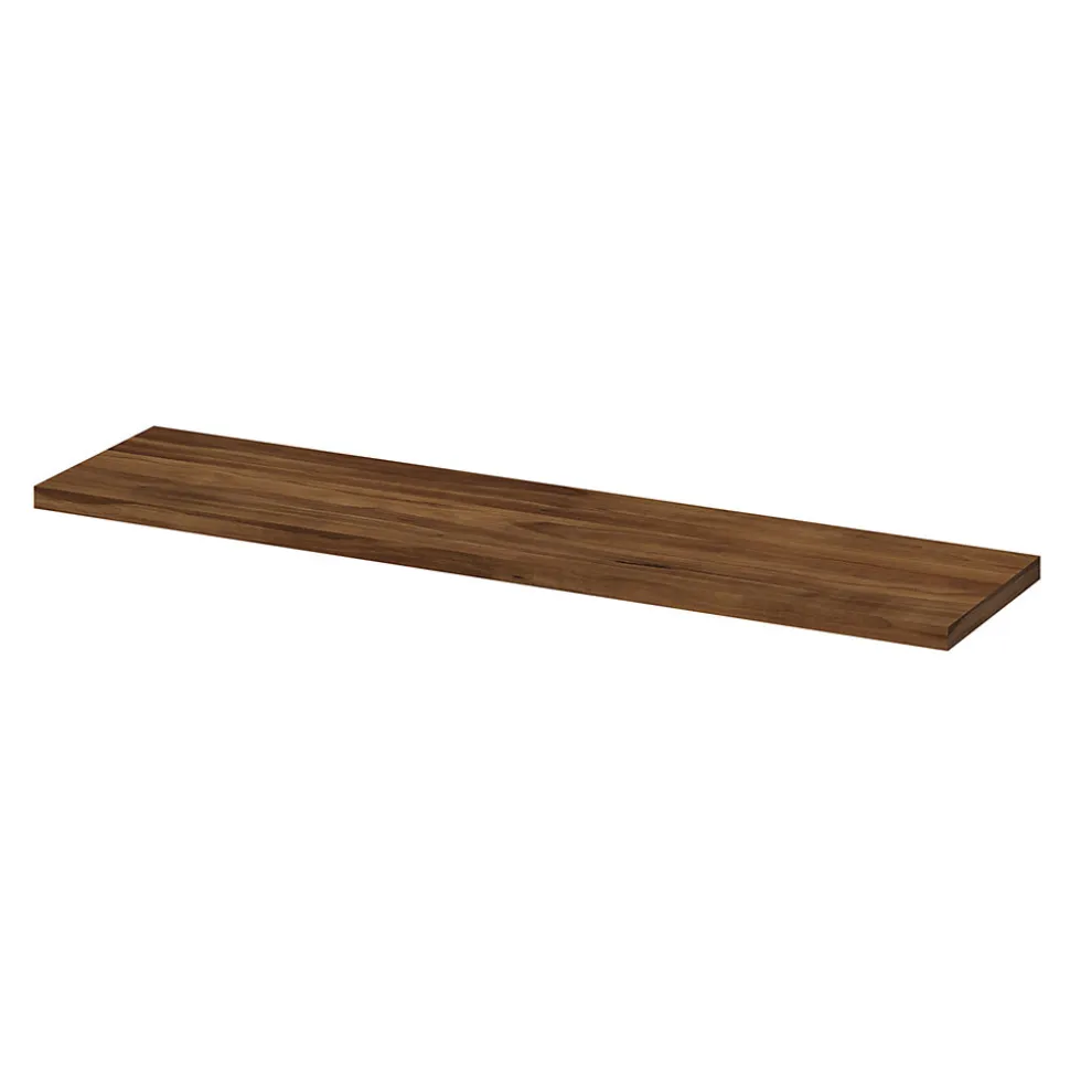 Tablette murale GoodHome Rigga effet noyer L 80 cm