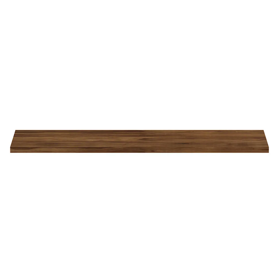 Tablette murale GoodHome Rigga effet noyer L 80 cm