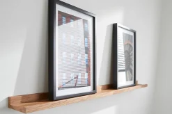 Tablette murale pour cadre photo GoodHome Rigga effet noyer L. 60 cm