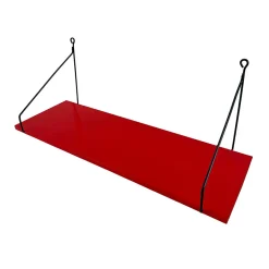 Tablette murale réversible Sodeco rouge l.20 x L.60 cm