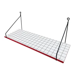 Tablette murale réversible Sodeco rouge l.20 x L.60 cm