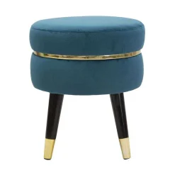 Tabouret bas en tissu Paris 35x40.5 cm