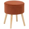 Tabouret coffre Tess ambre - Atmosphera