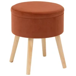Tabouret coffre Tess ambre - Atmosphera