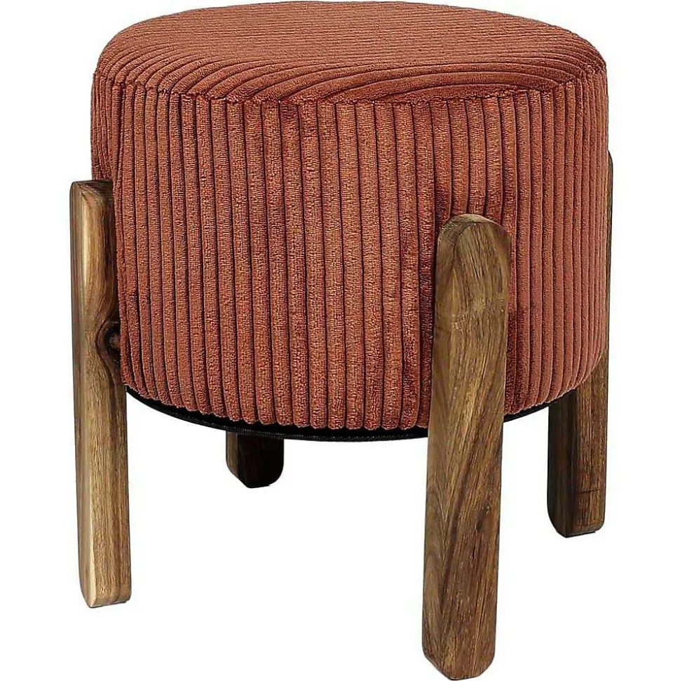 Tabouret en velours côtelé Scott