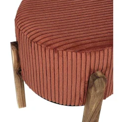 Tabouret en velours côtelé Scott