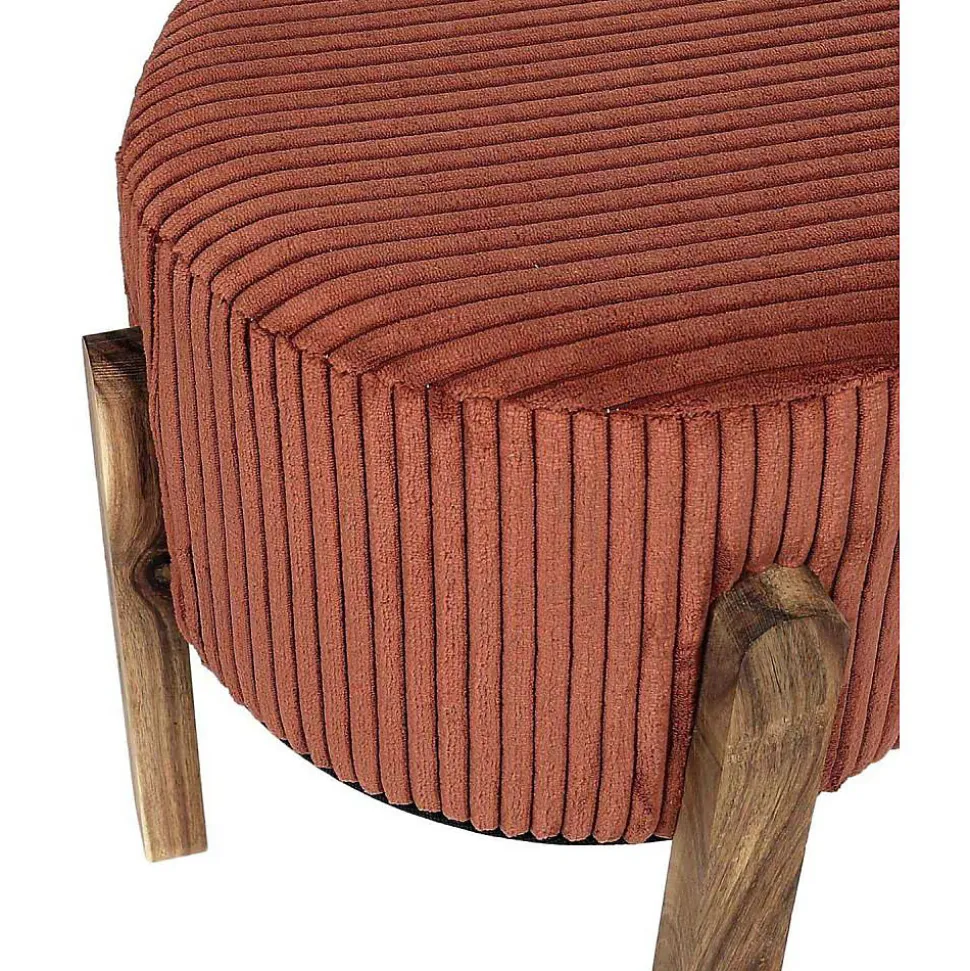 Tabouret en velours côtelé Scott
