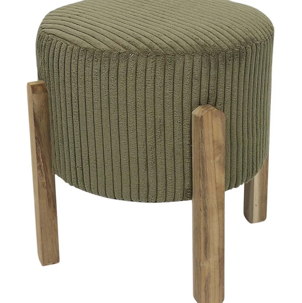 Tabouret en velours côtelé Scott