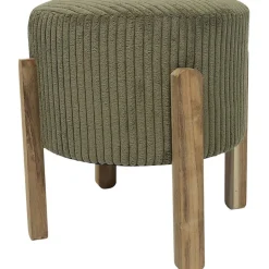 Tabouret en velours côtelé Scott