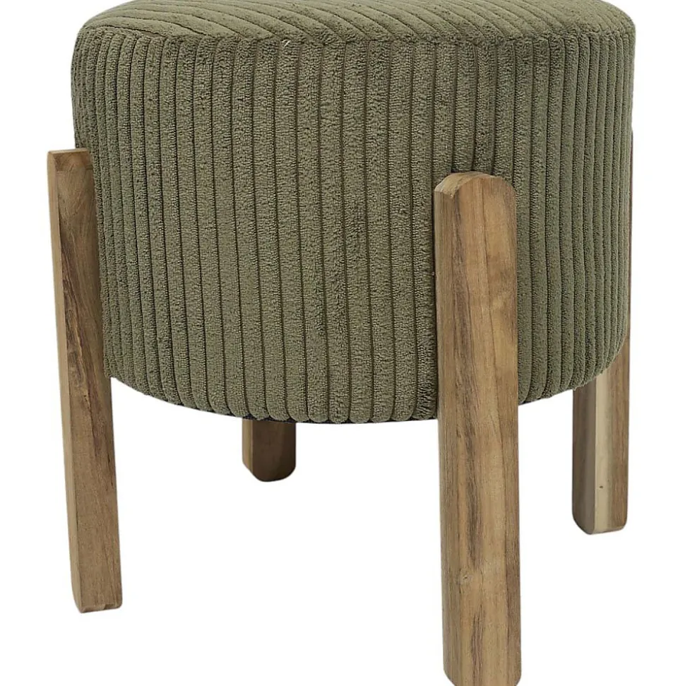 Tabouret en velours côtelé Scott