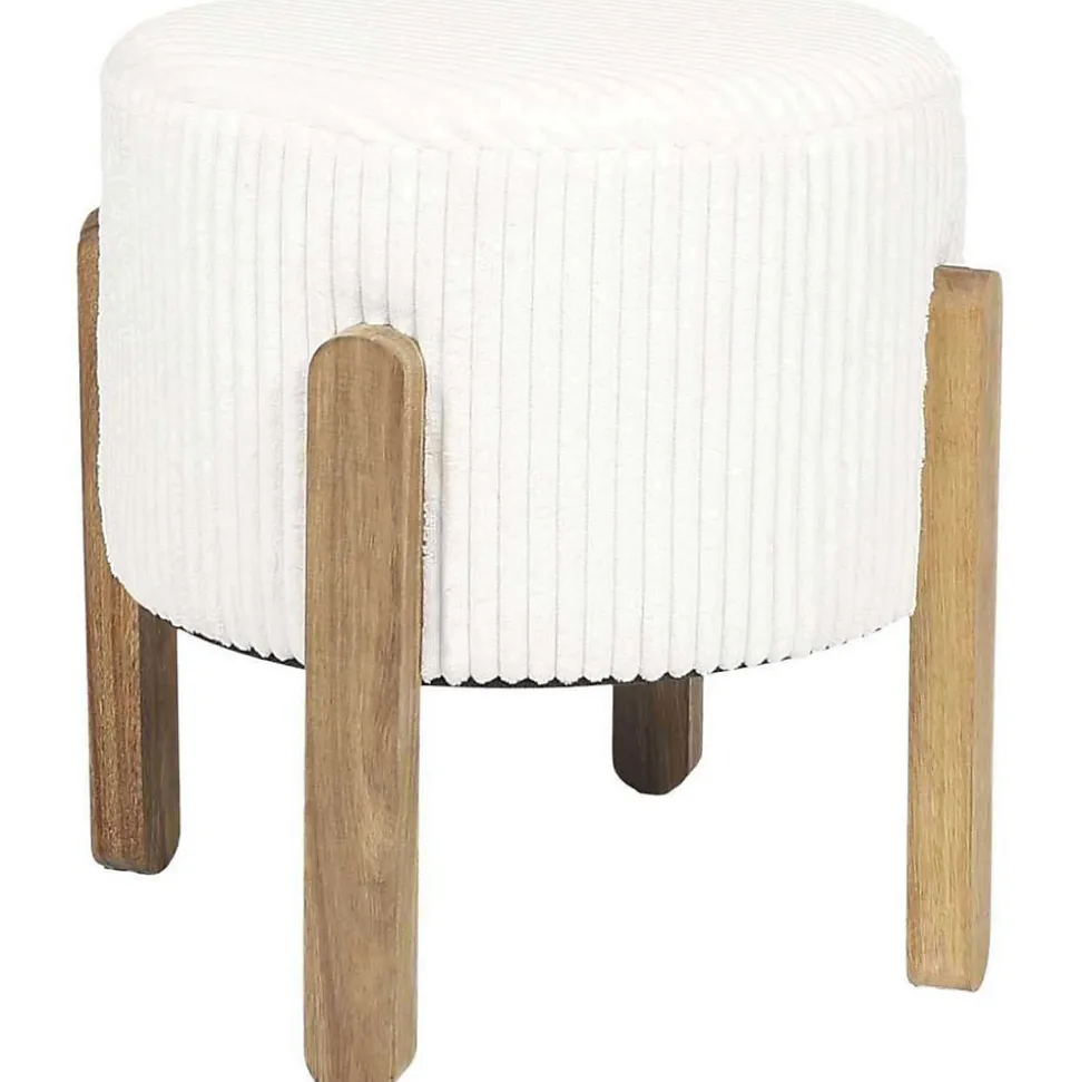 Tabouret en velours côtelé Scott