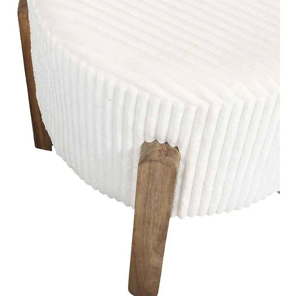 Tabouret en velours côtelé Scott