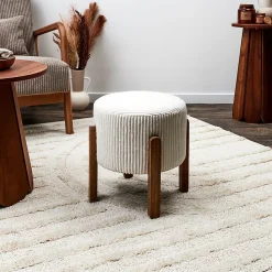 Tabouret en velours côtelé Scott