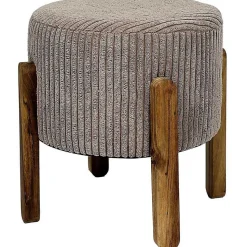 Tabouret en velours côtelé Scott