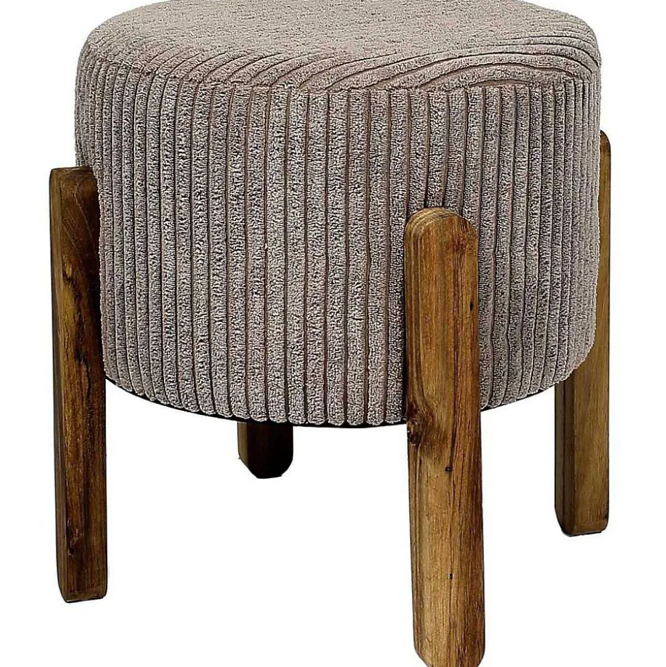 Tabouret en velours côtelé Scott