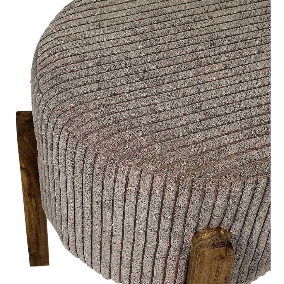 Tabouret en velours côtelé Scott