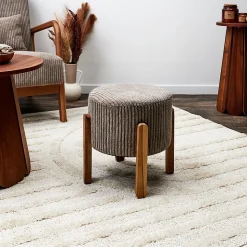 Tabouret en velours côtelé Scott