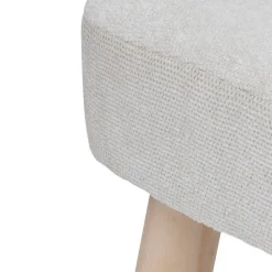 Tabouret Thena blanc ivoire - Atmosphera