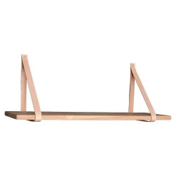 Étagère Gilbert, Marron, Bois, 20x120x2 cm, Seven Design