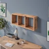 Étagère murale 3 cubes Triade chêne vintage