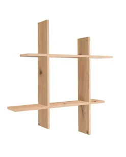 Étagère murale chêne artisan Lucia L.80 x H.80 x P.15 cm Format