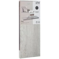 Étagère murale 60cm - Effet chêne gris Fixy - 5Five