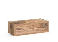 Étagère murale cube chêne alpin Hendrix L.45 x P.19,5 x H.13,5 cm Format