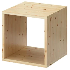 Étagère murale cube en pin massif GoodHome Rigga L. 30 cm