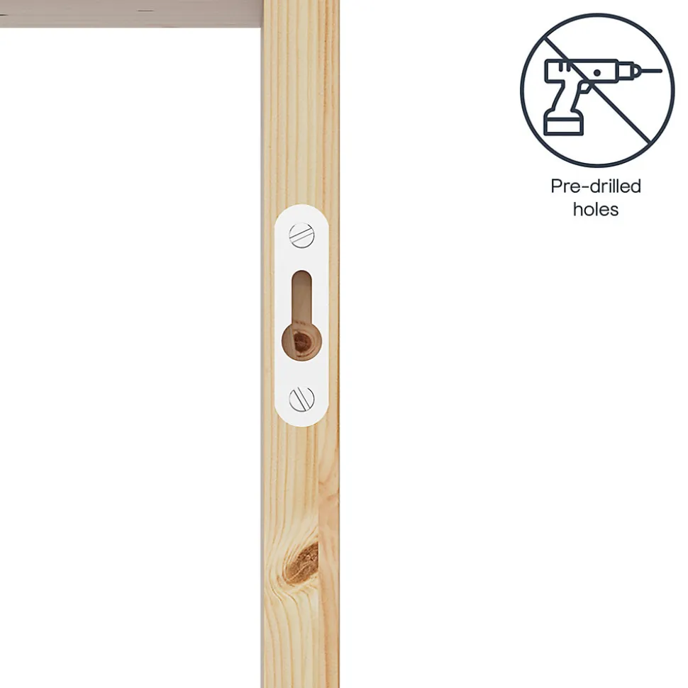 Étagère murale cube en pin massif GoodHome Rigga L. 30 cm