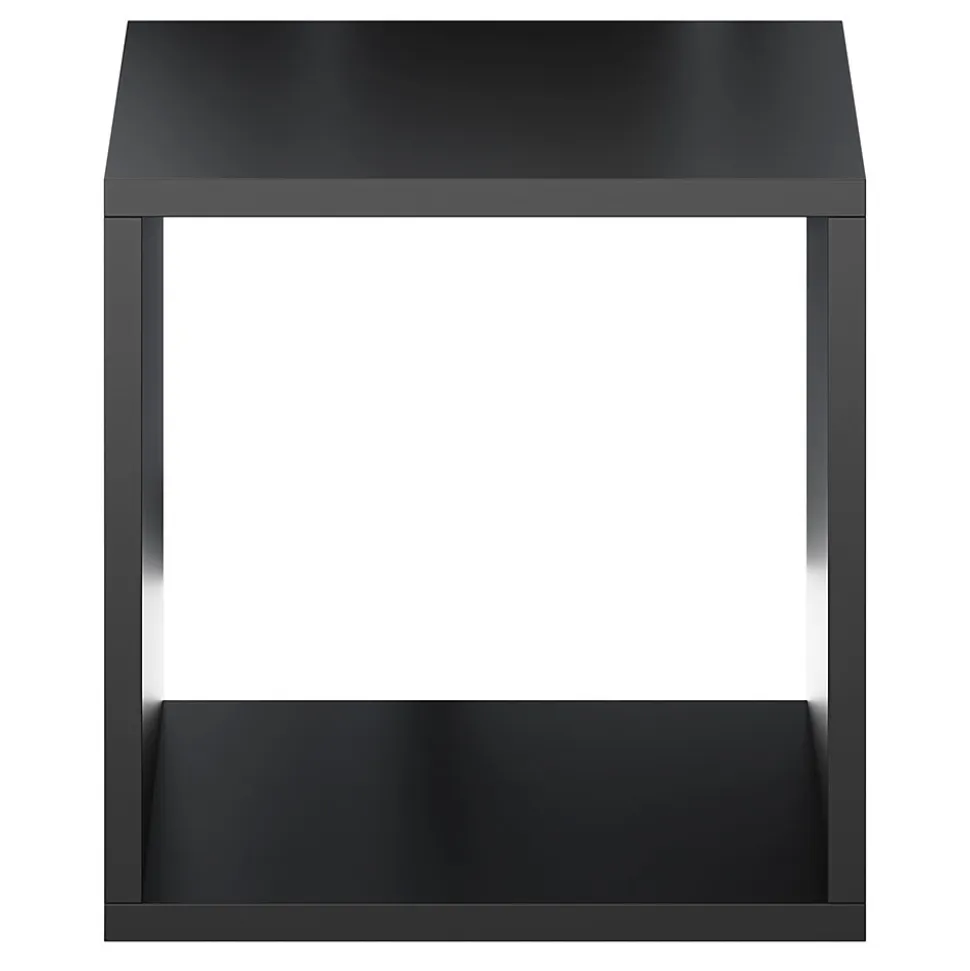 Étagère murale cube GoodHome Rigga noir L. 30 cm