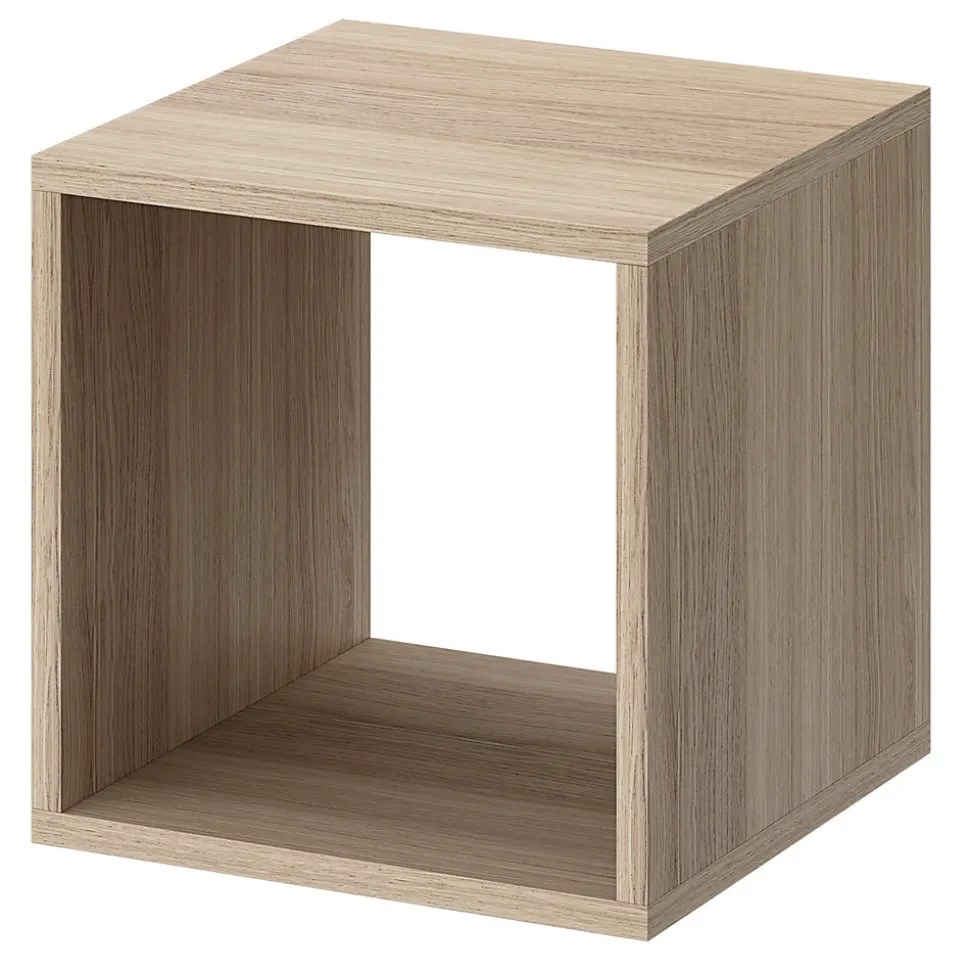 Étagère murale cube GoodHome Rigga effet chêne L. 30 cm