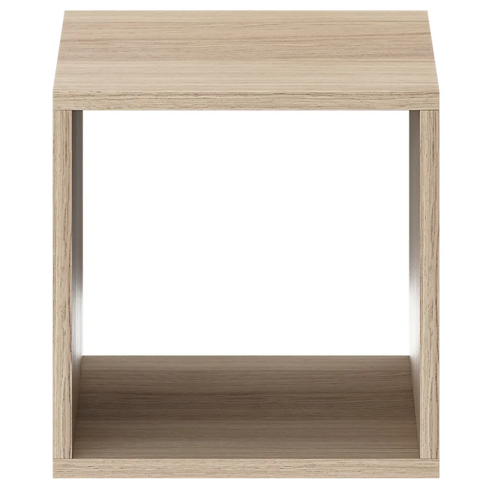 Étagère murale cube GoodHome Rigga effet chêne L. 30 cm
