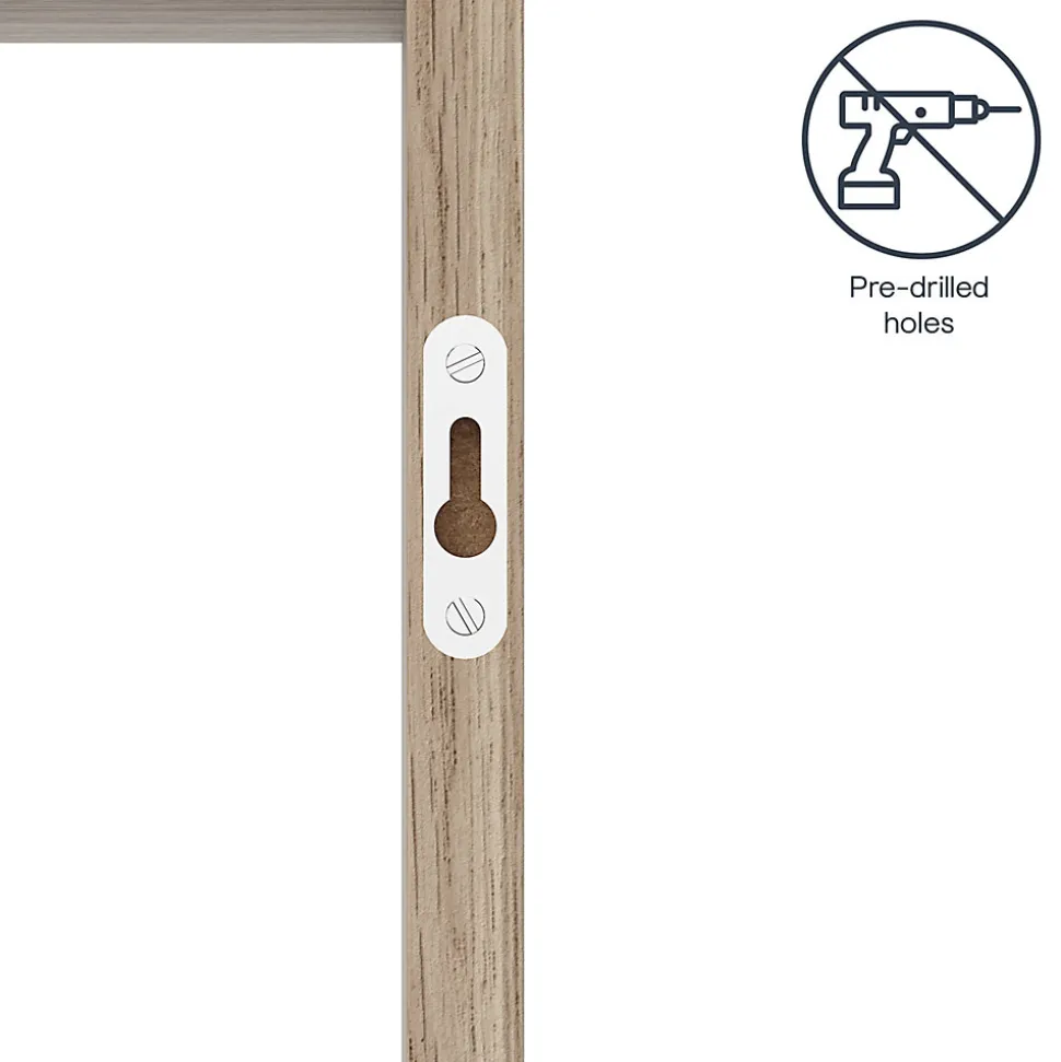 Étagère murale cube GoodHome Rigga effet chêne L. 30 cm