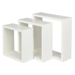 Étagère murale cube modulable Rigga Form, blanc vendue par 3 pièces