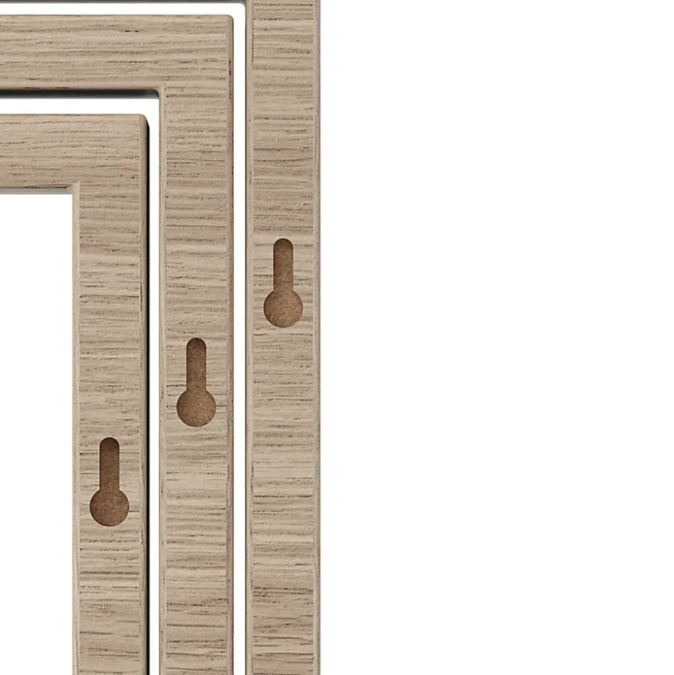 Étagère murale cube modulable Form Rigga effet chêne vendue par 3 pièces