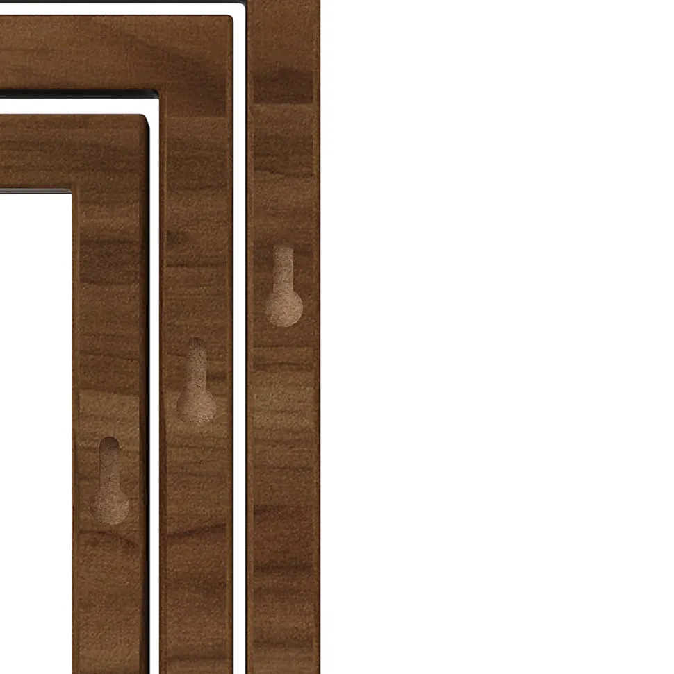 Étagère murale cube modulable Form Rigga effet noyer vendue par 3 pièces