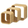 Étagère murale cube modulable Cusko Form, bois effet chêne vendue par 3 pièces