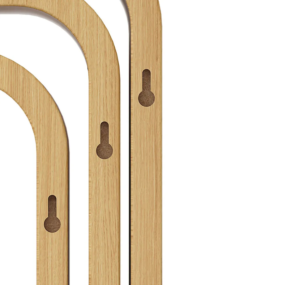 Étagère murale cube modulable Cusko Form, bois effet chêne vendue par 3 pièces